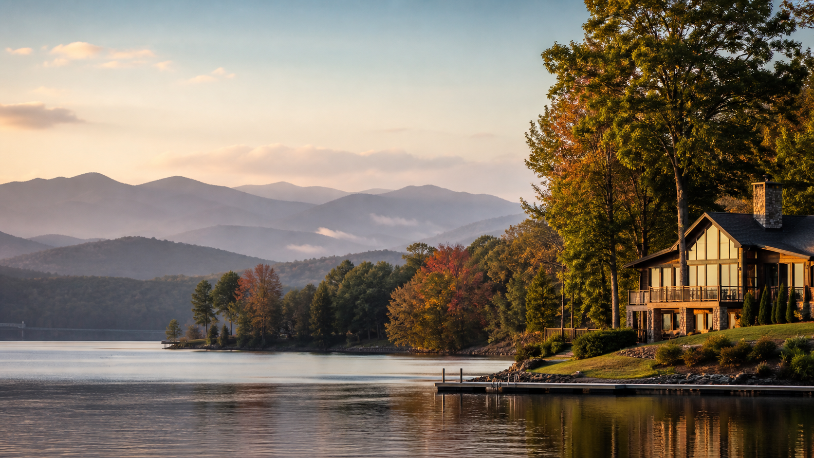 Lakeside retreat in Virginia’s Blue Ridge Mountains